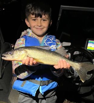 Wondrous Walleye: A Boy's Triumph on the Line!